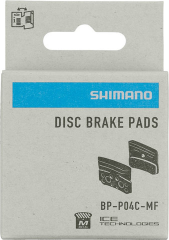 Shimano Plaquette de frein à disque P04C-MF pour BR-M9220,BR-M8220 - noir/Fritté