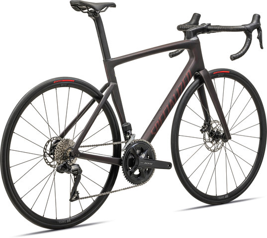 Specialized Tarmac SL7 Comp Shimano 105 Di2 Carbon Road Bike - satin red tint over carbon-red sky/54 cm