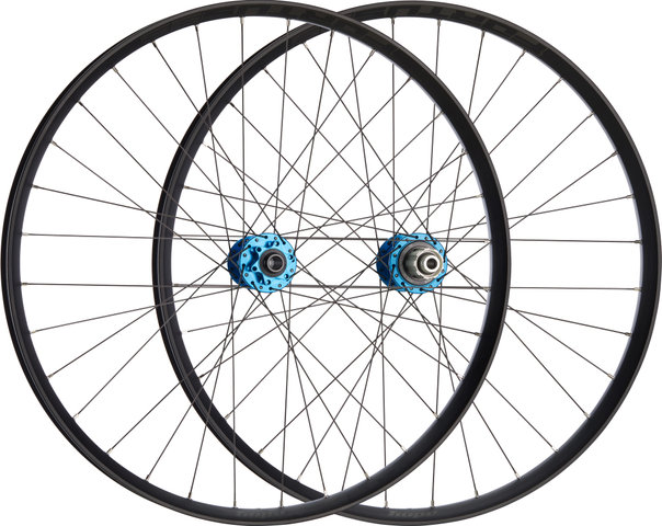 Hope Juego de ruedas Pro 5 + Fortus 35 Disc 6 agujeros 27,5" Boost - blue/27,5" set (RD 15x110 Boost + RT 12x148 Boost) Shimano