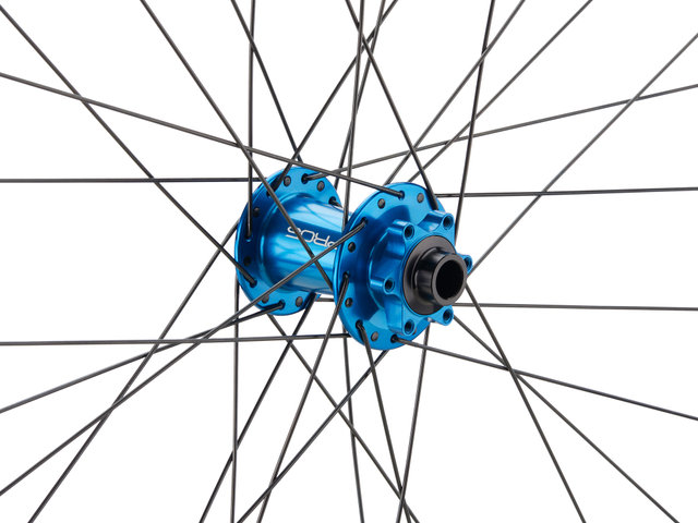 Hope Pro 5 + Fortus 35 Disc 6-bolt 27.5" Boost Wheelset - blue/27.5" set (front 15x110 Boost + rear 12x148 Boost) Shimano