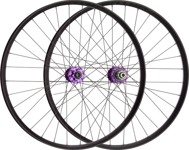 Hope Pro 5 + Fortus 35 Disc 6-bolt 27.5" Boost Wheelset - purple/27.5" set (front 15x110 Boost + rear 12x148 Boost) Shimano