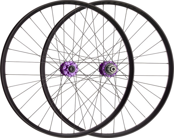 Hope Set de Roues Pro 5 + Fortus 35 Disc 6 trous 27,5" Boost - purple/Set de 27,5" (avant 15x110 Boost + arrière 12x148 Boost) Shimano