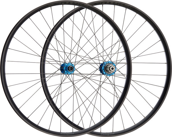 Hope Pro 5 + Fortus 30 SC Disc Center Lock 29" Boost Laufradsatz - blue/29" Satz (VR 15x110 Boost + HR 12x148 Boost) Shimano