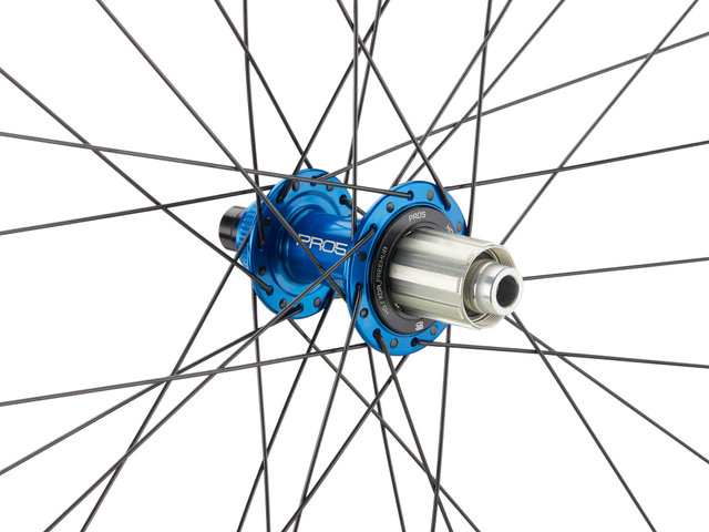 Hope Pro 5 + Fortus 30 SC Disc Center Lock 29" Boost Laufradsatz - blue/29" Satz (VR 15x110 Boost + HR 12x148 Boost) Shimano