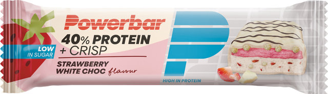 Powerbar 40% Protein + Crisp Riegel - white choc-strawberry/40 g