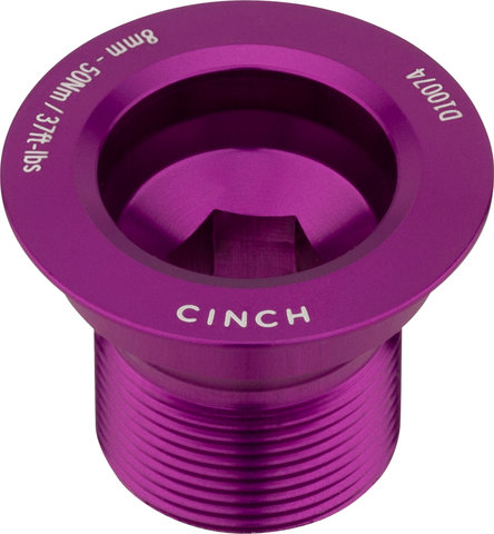 Race Face Kurbelschraube links für Cinch Kurbel - gloss purple/universal