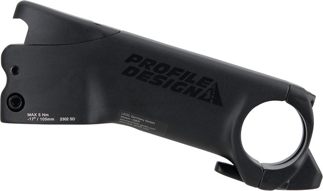Profile Design Tri 31.8 Vorbau - black/105 mm -17,5°