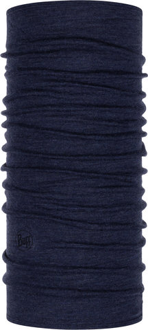 BUFF Tubular multifuncional de lana merina de peso medio - night blue melange/universal