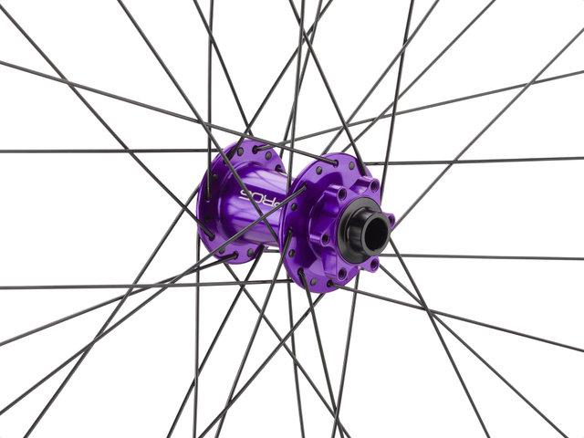 Hope Pro 5 + Fortus 35 Disc 6-Loch 29" Boost Laufradsatz - purple/29" Satz (VR 15x110 Boost + HR 12x148 Boost) Shimano