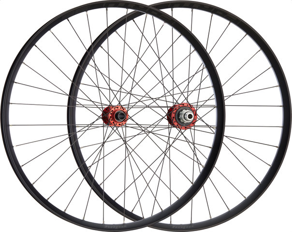 Hope Set de Roues Pro 5 + Fortus 35 Disc Center Lock 27,5" Boost - red/Set de 27,5" (avant 15x110 Boost + arrière 12x148 Boost) SRAM XD