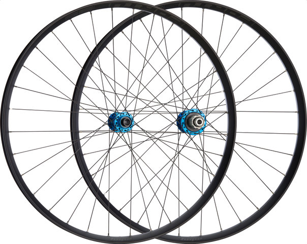 Hope Pro 5 + Fortus 35 Disc Center Lock 29" Boost Wheelset - blue/29" set (front 15x110 Boost + rear 12x148 Boost) Shimano