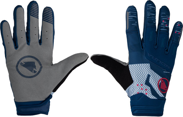 Endura SingleTrack Windproof Full Finger Gloves - blueberry/M