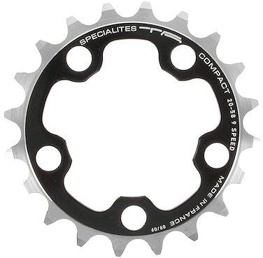 Compact Chainring, 5-arm, 58 mm BCD - black/20 tooth