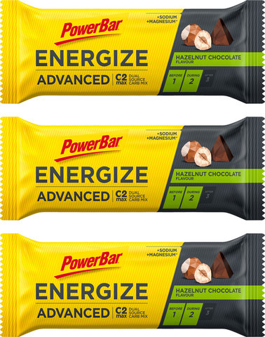 Powerbar Barre énergétique Energize Advanced - 3 pièces, DLC : 30.06.2024 - hazelnut-chocolate/165 g