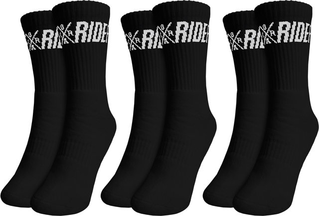Loose Riders MTB Socken 3er Pack - classic black/one size