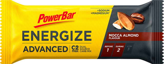 Powerbar Barres Energize Advanced - 1 pièce, DLC : 05/2024 - mocca-almond/55 g