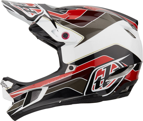 Troy Lee Designs Casque Intégral D4 Polyacrylite MIPS - block charcoal-red/55 - 56 cm