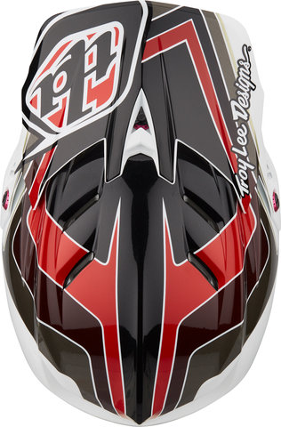 Troy Lee Designs D4 Polyacrylite MIPS Fullface-Helm - block charcoal-red/55 - 56 cm