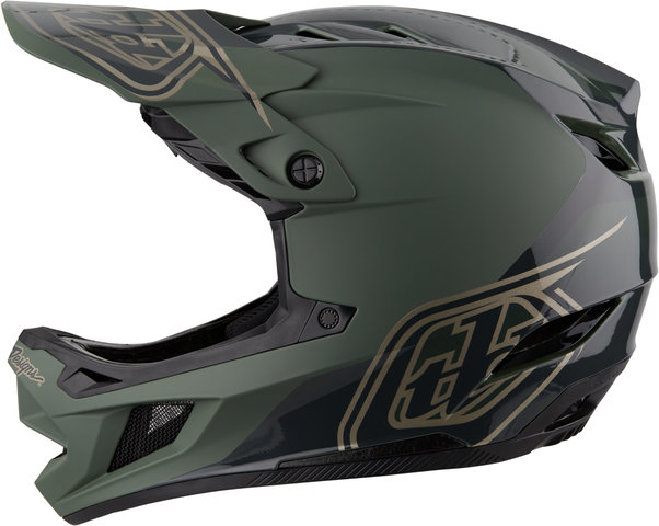 Troy Lee Designs Casco integral D4 Polyacrylite MIPS - shadow olive/55 - 56 cm