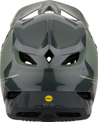 Troy Lee Designs Casco integral D4 Polyacrylite MIPS - shadow olive/55 - 56 cm