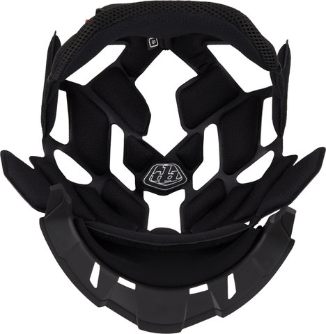 Troy Lee Designs Coussinet de tête pour Casque D4 Polyacrylite MIPS - solid black/55 - 56 cm