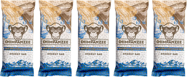 Chimpanzee Barre Energy Bar - 5 pièces - dark chocolate & sea salt/275 g