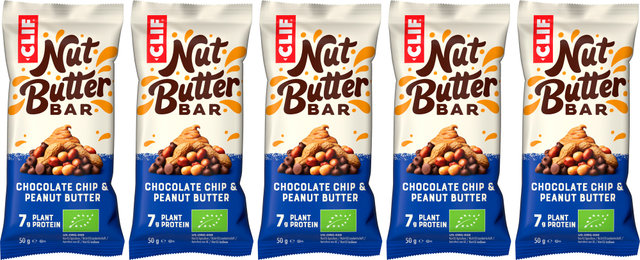 CLIF Bar Nut Butter Bar - 5 Pack - chocolate chip & peanut butter/250 g