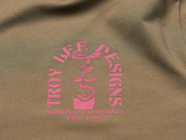 Troy Lee Designs Ruckus L/S Ride Tee Jersey - fangs olive/M