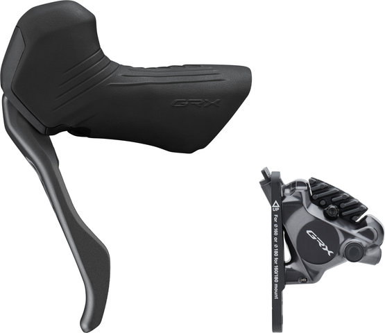Shimano Freno de disco GRX BL-RX825-L+BR-RX820 - negro/Izquierdo (específico de lado)/Rueda delantera
