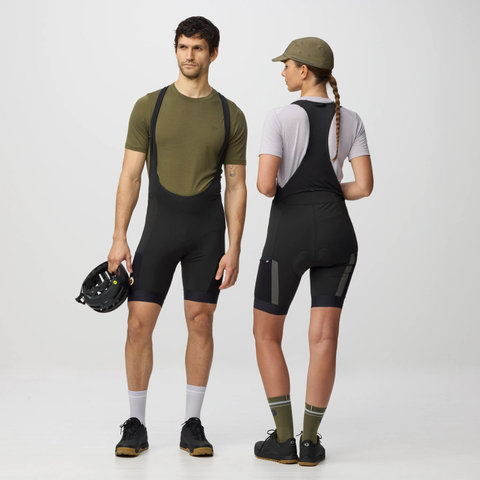 Fjällräven Hoja Bib Shorts Trägerhose - black | L