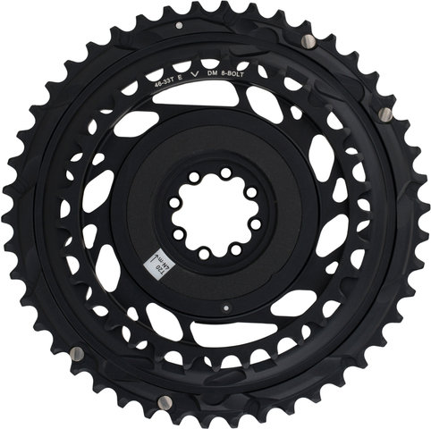 SRAM Road Red E1 2x12-speed Direct Mount Chainring Set - black-silver/33-46 tooth