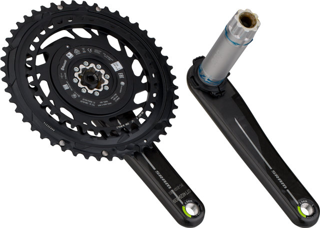 SRAM Juego de bielas Red E1 AXS DUB 2x12 velocidades Carbon Powermeter - natural carbon/172,5 mm 35-48