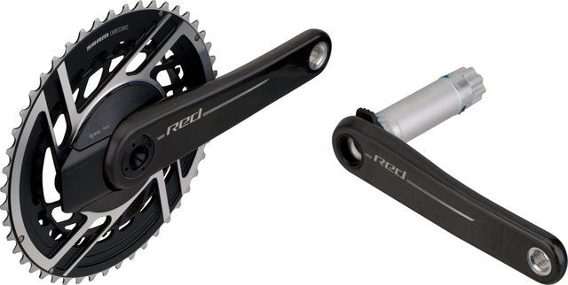 SRAM Red E1 AXS DUB 2x12-speed Carbon Power Meter Crankset - natural carbon/172.5 mm 35-48