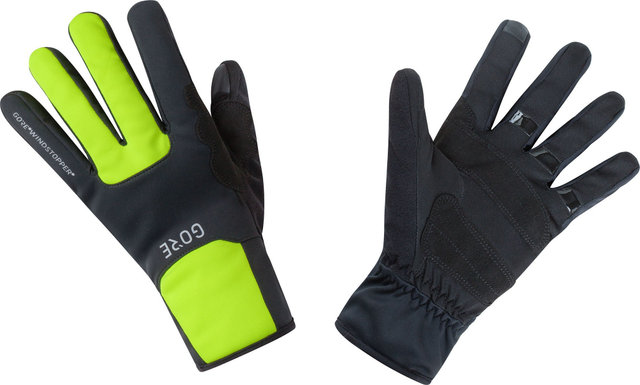 GORE Wear M WINDSTOPPER Thermo Ganzfinger-Handschuhe - black-neon yellow/L/8