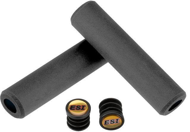 Poignées Vélo ESI EXTRA CHUNKY Silicone - 34mm/130mm, Bleu, 100% Silicone, VTT, Confort