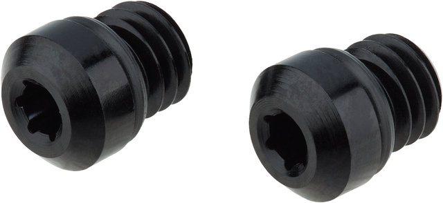 Vis De Purge D'air Pour Moto - Lot De 2, Filetage M5 X 0.8, Acier Inoxydable Noir - Compatible Yamaha, Kawasaki, Suzuki, Honda - 2