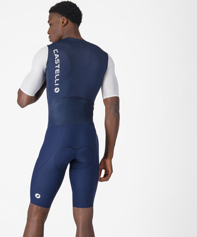 Castelli traje de contrarreloj Saturday Morning Skinsuit S/S - belgian blue white | M