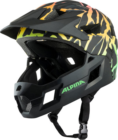 Alpina Rupi Fullface Kinderhelm - fading neon matt | 50 - 55 cm