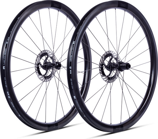 ERE Research Tenaci GA40 Carbon Disc Center Lock 28" Wheelset - matt black-black | 142 mm | 100 mm | Non Boost | Shimano Road | 28" | Non Boost