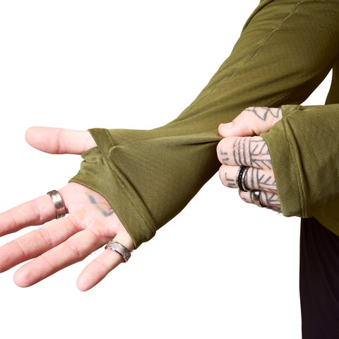 Endura AllTrack Roam Scuba Fleece Hoodie - moss green | XXL