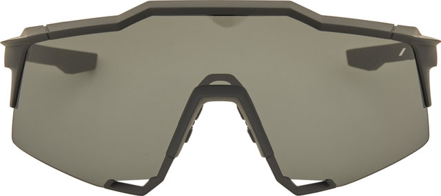 100% Speedcraft Smoke Sports Glasses - soft tact black | smoke