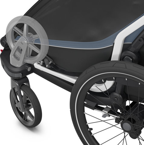Thule Chariot Cab 2 Kinderanhänger - dark slate