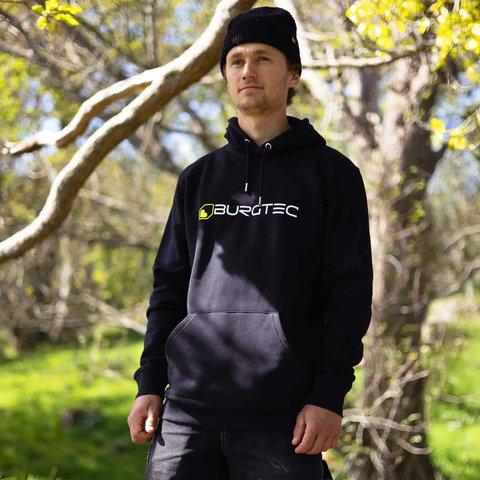 Burgtec Sudadera con Capucha Black Logo - black/M
