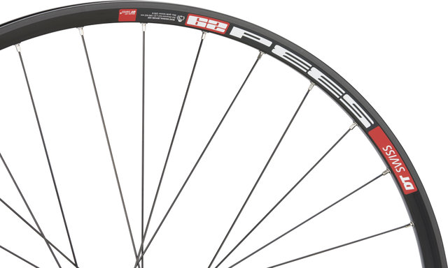 bc basic Mountain Deore Disc Center Lock DT Swiss 533D 29" Laufrad - schwarz | 29" VR 12x100 Dynamo
