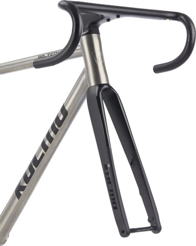 KOCMO RR Team Disc Titan Road Rahmenkit - titan satin/54 cm, 105 mm × 39 cm