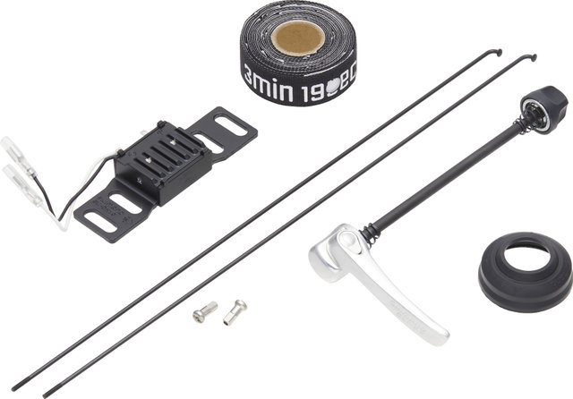 bc basic Alfine Disc Center Lock P-22 28" 11-Gang Laufrad - schwarz/28" VR 9x100 Dynamo