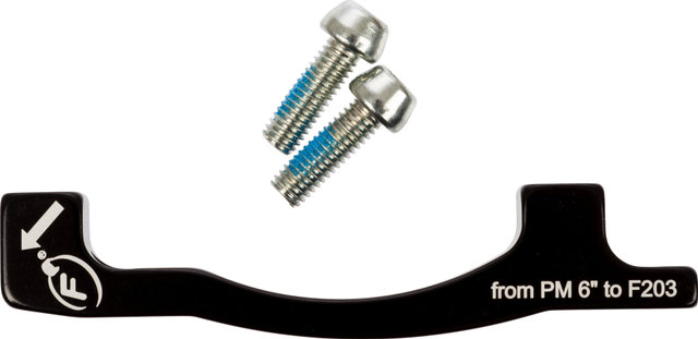 Formula Scheibenbremsadapter für 203 mm Scheibe - schwarz/PM 6" auf PM
