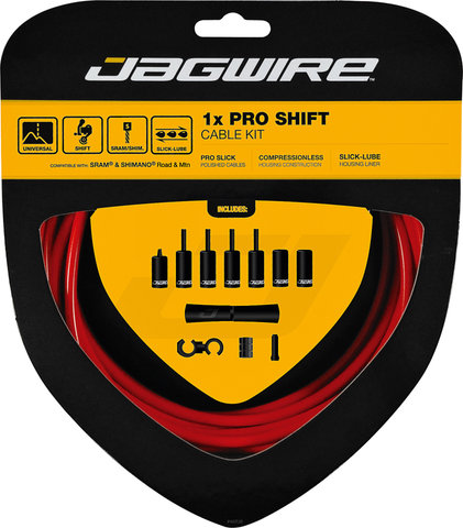 Jagwire 1X Pro Shifter Cable Set - red