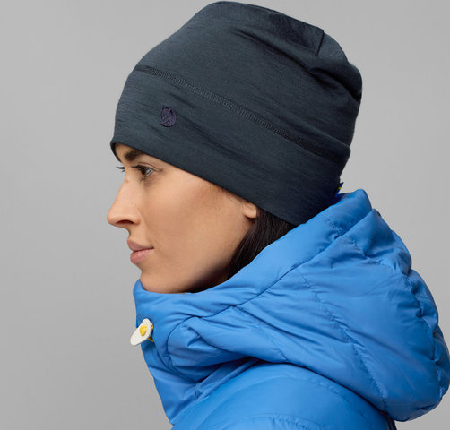 Fjällräven Abisko Lite Wool Mütze - dark navy | one size