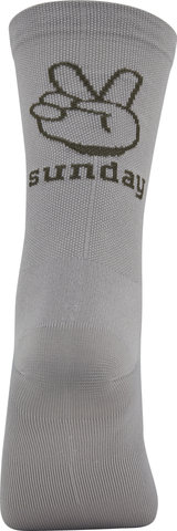 Northwave Chaussettes Sunday Monday - light grey-forest green/40 - 43